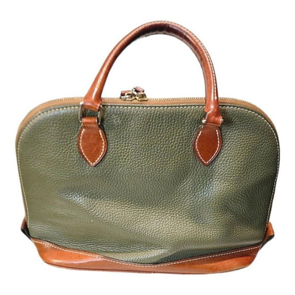 Dooney & Bourke Green and Tan Handbag - Picture 12 of 16